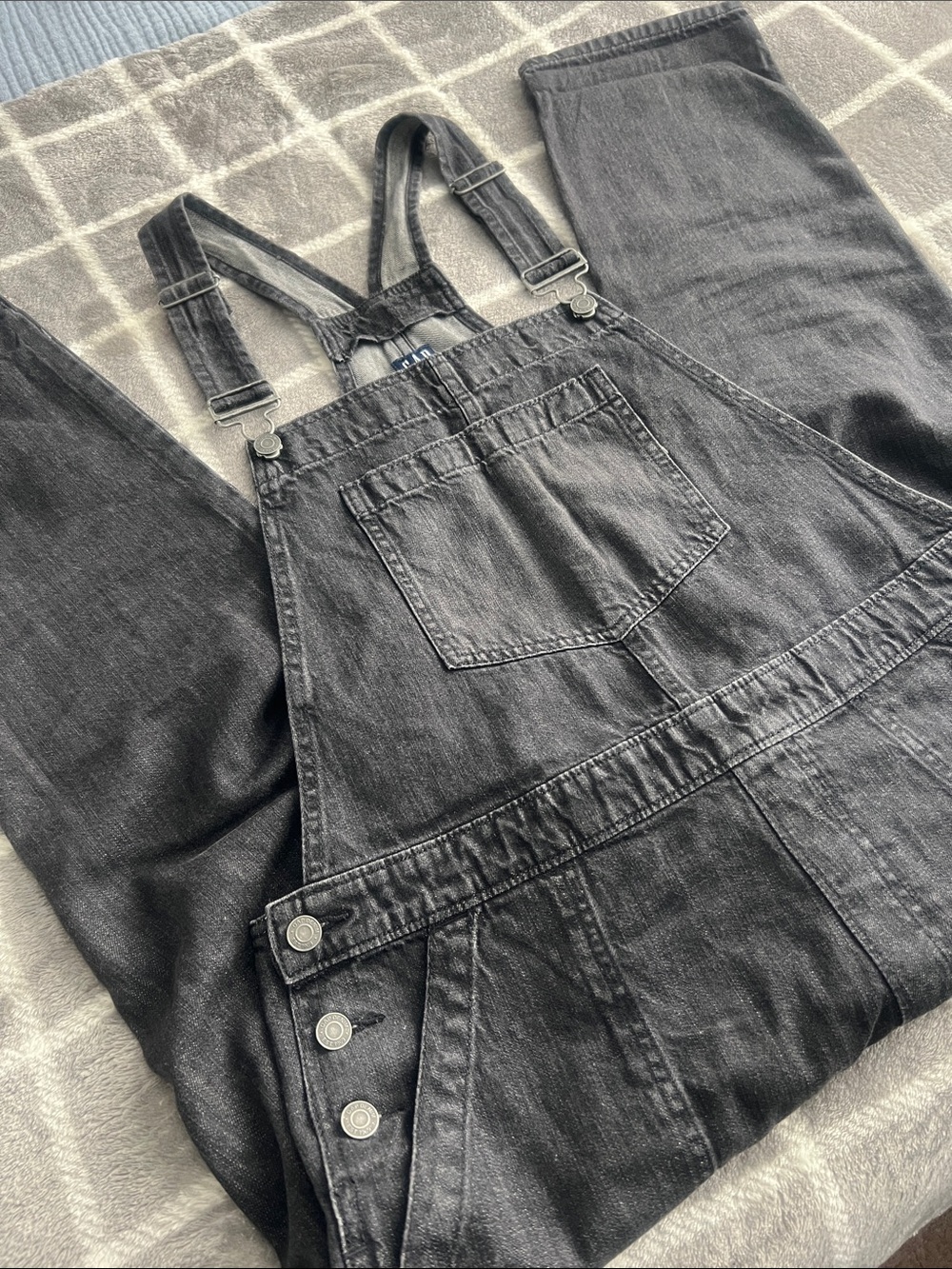 Gap Women’s Overalls Faded Black Women's Large 10 12